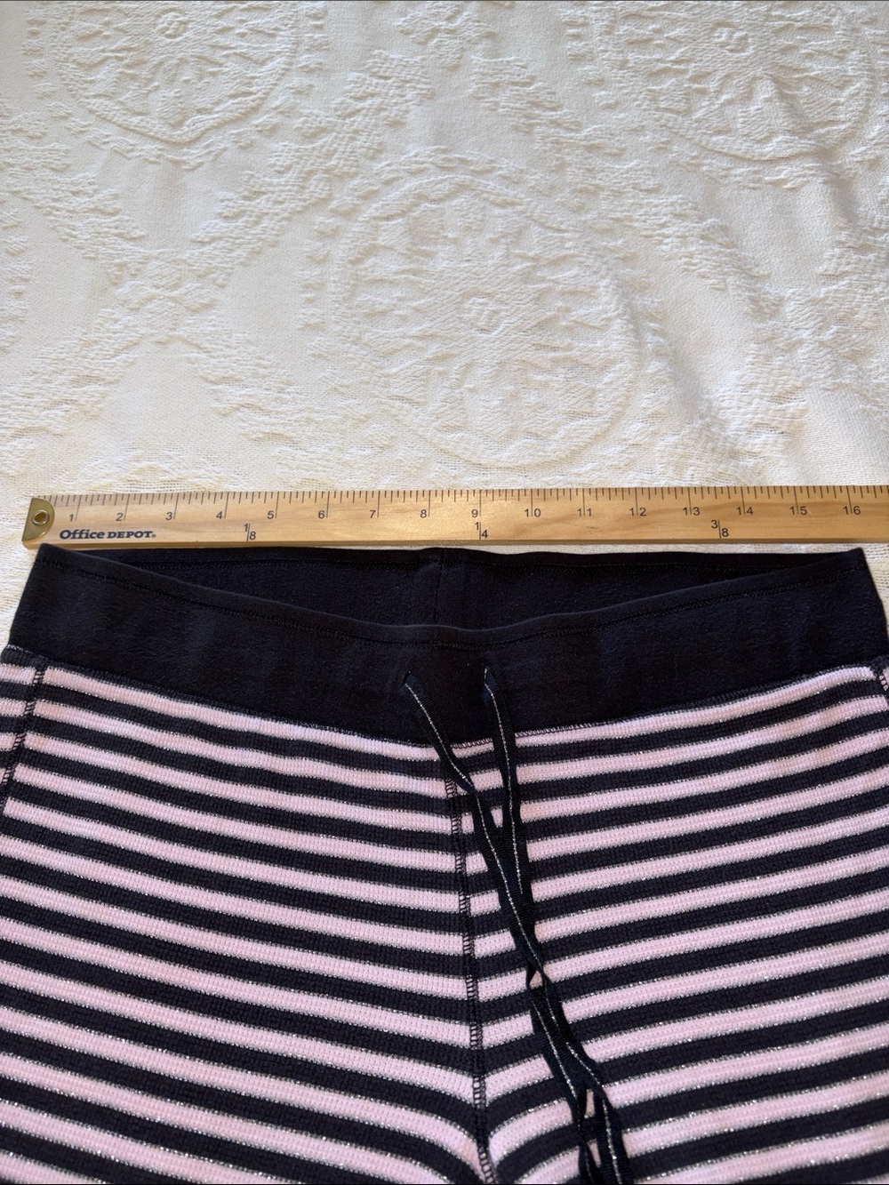 Victoria Secret Striped Pink and Black Womens Pajama Set EUC L - Picture 8 of 12